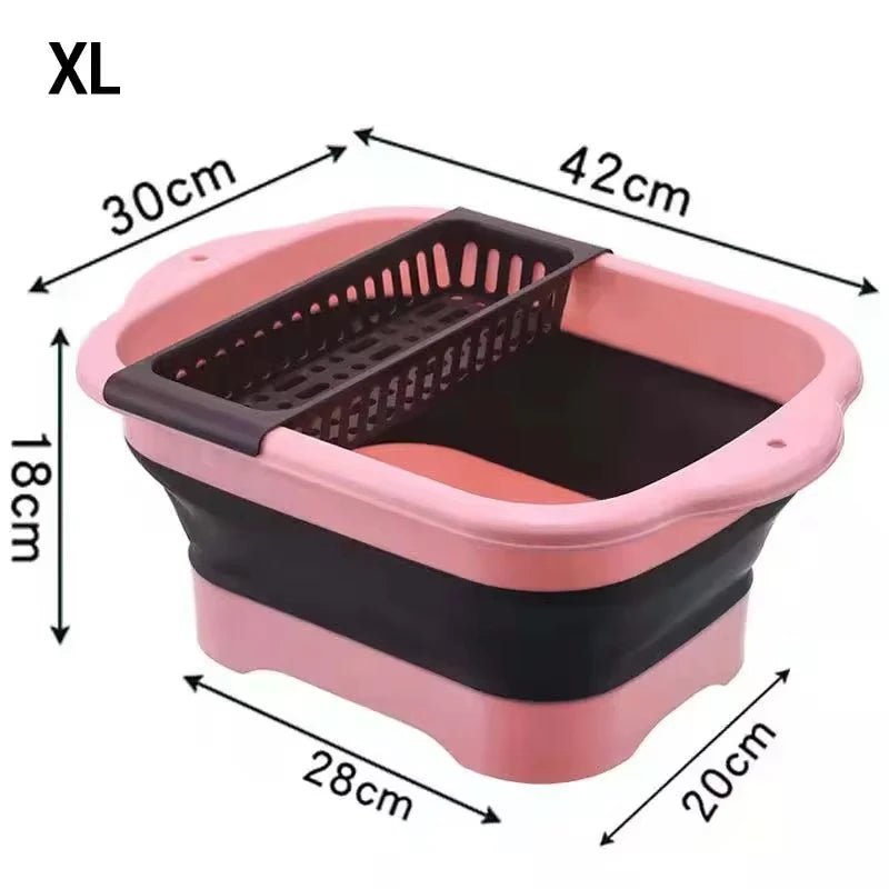 Premium Collapsible Silicone Strainer - Space-Saving Kitchen Colander