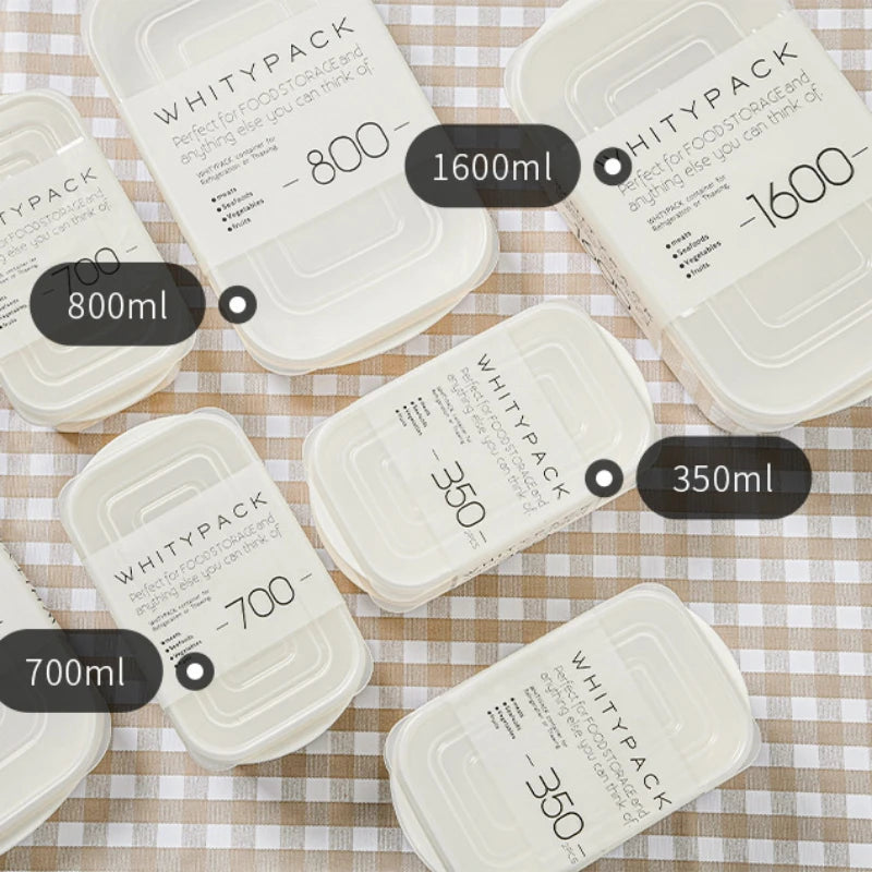 Premium Japanese Food Storage Container Set - Microwave Safe & Airtight