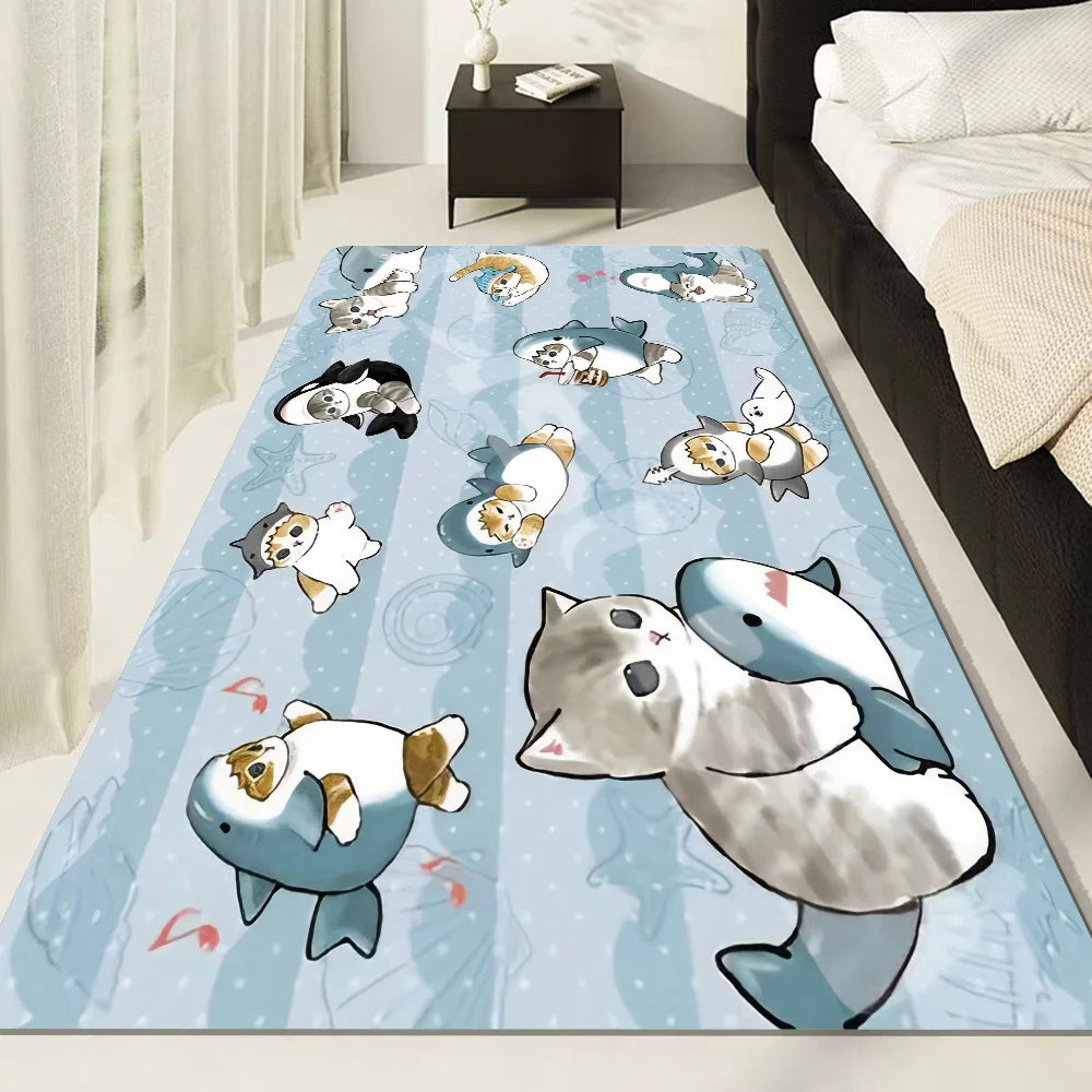 Premium Cat Kitchen Mat - Anti-Slip Modern Home Decor Floor Mat