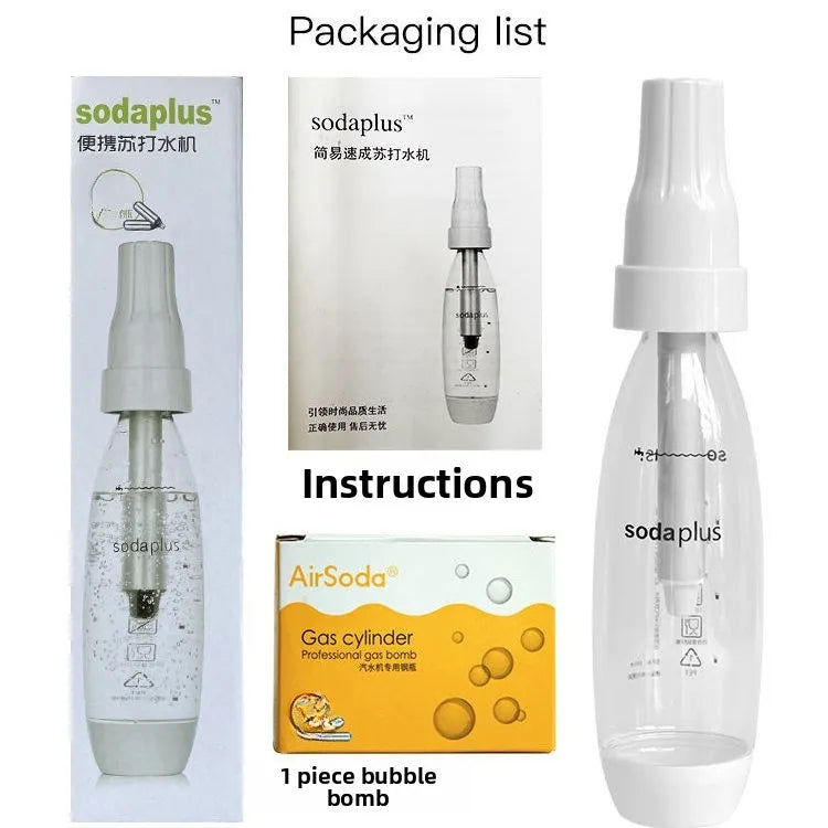Professional Home Soda Maker - Sparkling Water Machine with CO2 Cartridges
