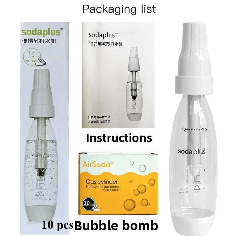 Professional Home Soda Maker - Sparkling Water Machine with CO2 Cartridges
