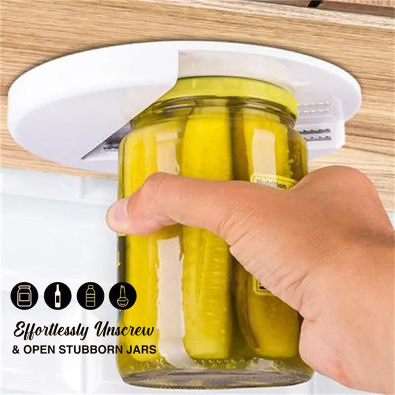 Professional Under-Cabinet Jar & Bottle Opener - Multi-Function Kitchen Tool