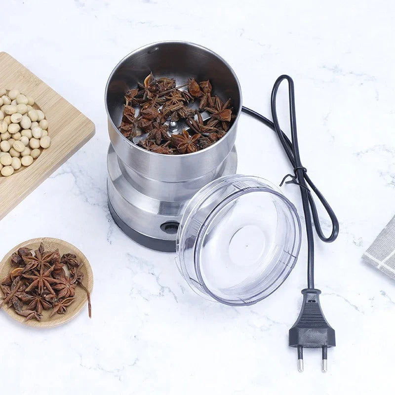 Mini Electric Spice & Coffee Grinder - 300ml 4-Blade Food Processor