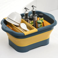 Premium Collapsible Silicone Strainer - Space-Saving Kitchen Colander