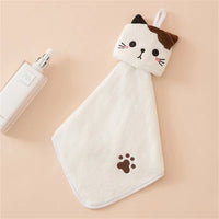 Premium Cat Kitchen Cleaning Towel - Ultra-Soft Coral Velvet Hand Towel