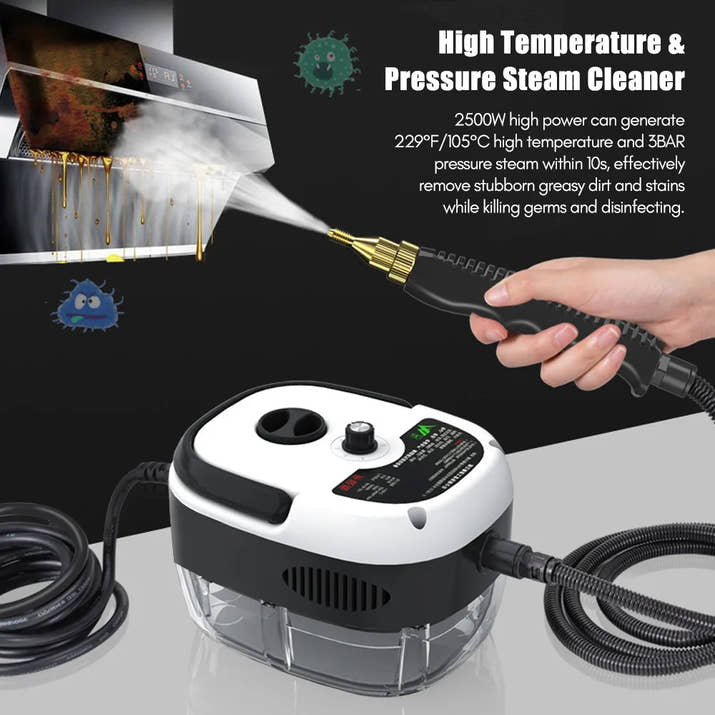 Steam Cleaner Handheld Steam Cleaner 1500W High Power 6 Speeds Adjustable Practical Steam Cleaner for Kitchen Refrigerator
