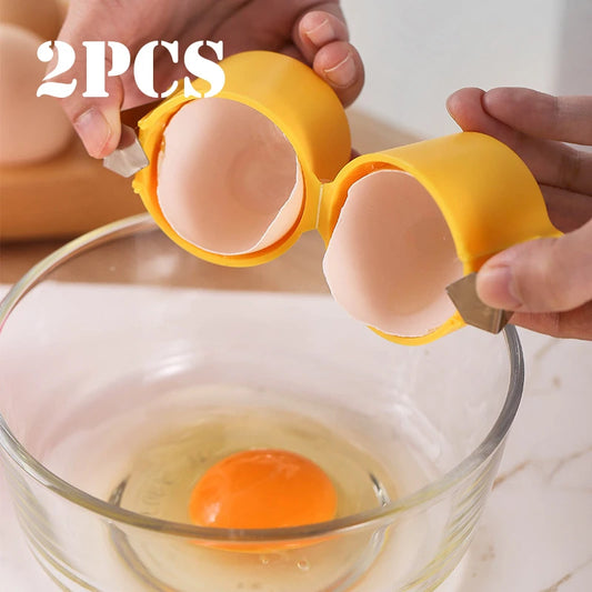 Multi-Function Egg Shell Opener & Separator Tool - Easy Kitchen Gadget Set