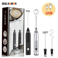 Professional USB Electric Milk Frother - Rechargeable Handheld Coffee Maker