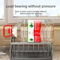 Multi-Function Kitchen Sponge Rack - Countertop Organizer with Drain & Storage