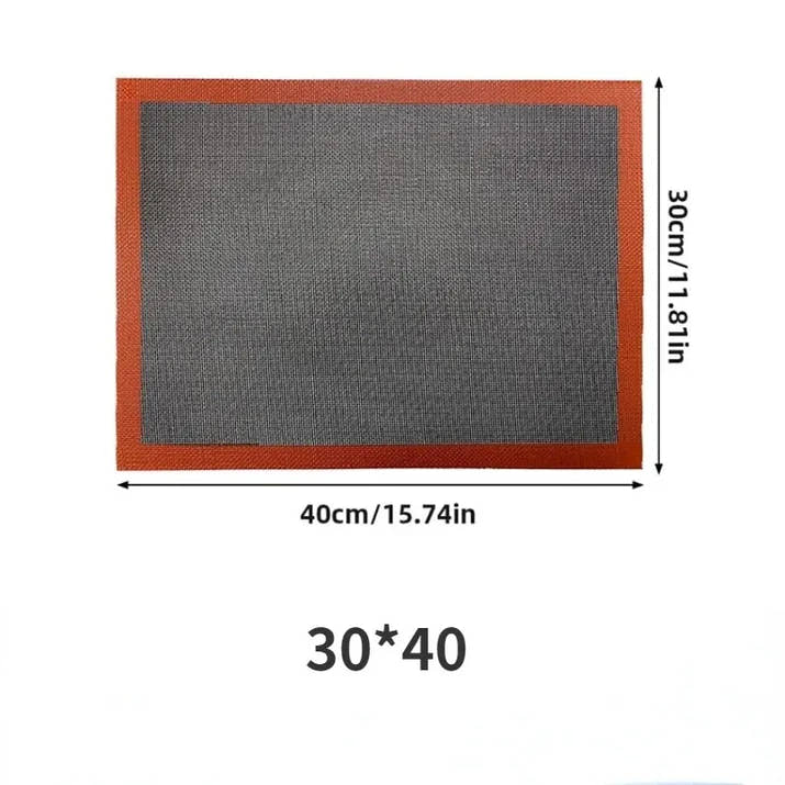 Silicone Baking Mat Sheet 30x40cm Reusable Baking Cookie Sheet Non-Stick Heat Resistant Baking Mat for Oven Grill Microwave
