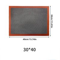 Silicone Baking Mat Sheet 30x40cm Reusable Baking Cookie Sheet Non-Stick Heat Resistant Baking Mat for Oven Grill Microwave