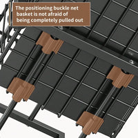 Pull-Out Under Sink Storage Rack, 2-Tier Sliding Basket Organizer for Kitchen Cabinets, Bathroom, Pantry & Household Storage