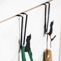 Adorable Cat Over-Door Hooks - Multi-Purpose Kitchen & Bathroom Organizer