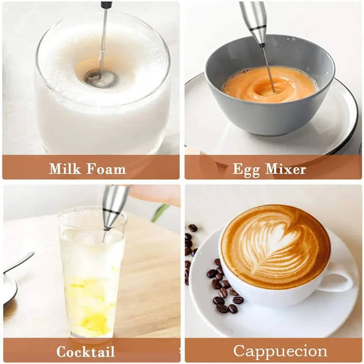Professional USB Electric Milk Frother - Rechargeable Handheld Coffee Maker