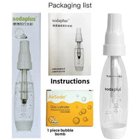 Professional Home Soda Maker - Sparkling Water Machine with CO2 Cartridges