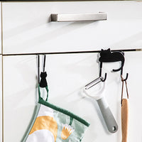 Adorable Cat Over-Door Hooks - Multi-Purpose Kitchen & Bathroom Organizer