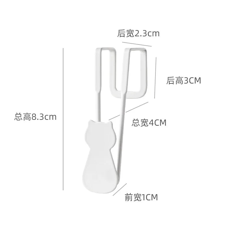 Adorable Cat Over-Door Hooks - Multi-Purpose Kitchen & Bathroom Organizer