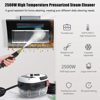 Steam Cleaner Handheld Steam Cleaner 1500W High Power 6 Speeds Adjustable Practical Steam Cleaner for Kitchen Refrigerator