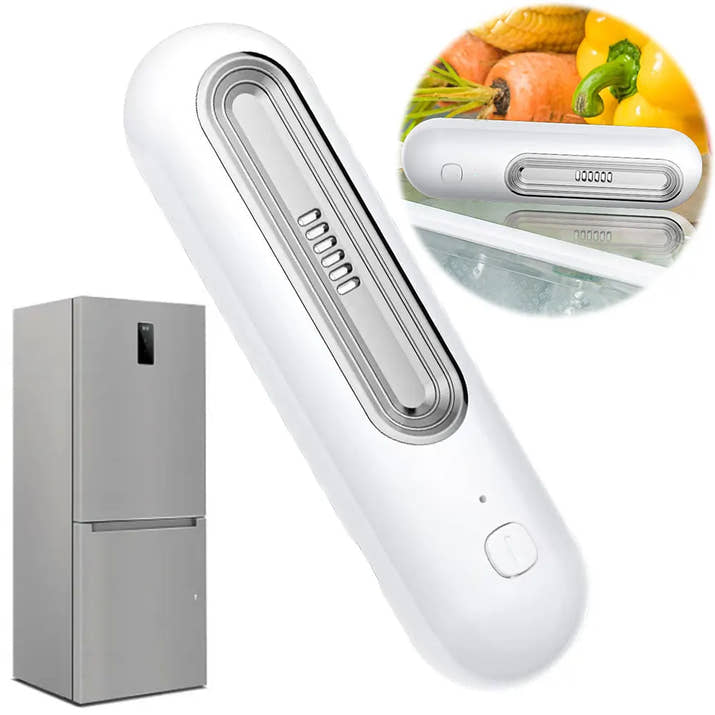 Advanced Refrigerator Deodorizer - Air Purifier & Food Freshness Extender