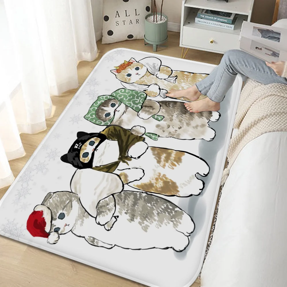 Premium Cat Kitchen Mat - Anti-Slip Modern Home Decor Floor Mat