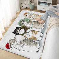 Premium Cat Kitchen Mat - Anti-Slip Modern Home Decor Floor Mat