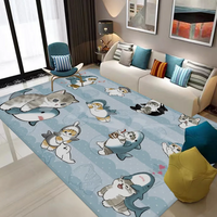 Premium Cat Kitchen Mat - Anti-Slip Modern Home Decor Floor Mat