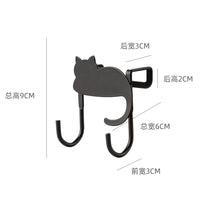 Adorable Cat Over-Door Hooks - Multi-Purpose Kitchen & Bathroom Organizer