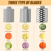 Professional Electric Food Processor - Multi-Function Cheese Grater & Vegetable Slicer