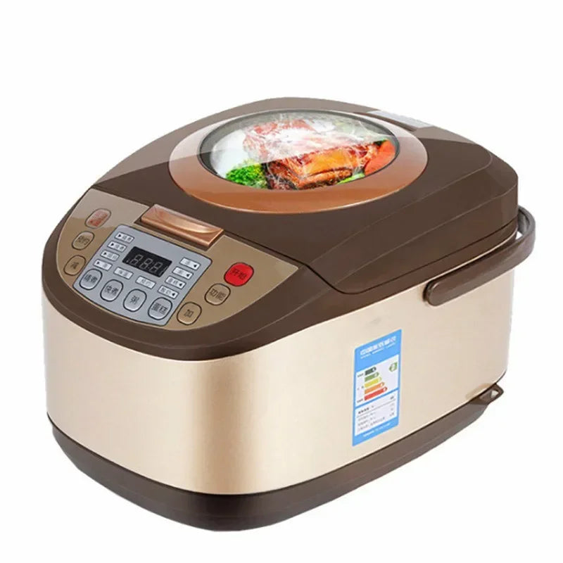 5L Electric Rice Cooker - Smart Multi-Function Pressure Cooker & Steamer