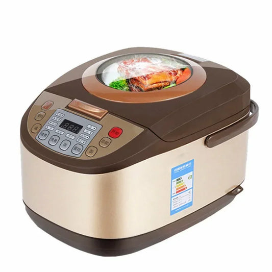 5L Electric Rice Cooker - Smart Multi-Function Pressure Cooker & Steamer