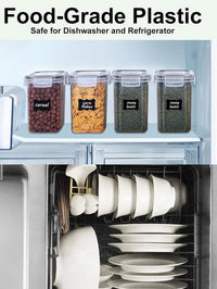42pcs,Airtight storage bins, multi-purpose leak-proof and reusable food storage jars, portable and stackable food airtight bins