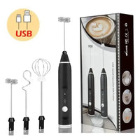 Professional USB Electric Milk Frother - Rechargeable Handheld Coffee Maker