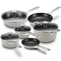 BEZIA Professional 10-Piece Non-Stick Induction Cookware Set