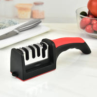 Professional 4-Stage Knife Sharpener - Multi-Function Kitchen Sharpening Tool