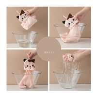 Premium Cat Kitchen Cleaning Towel - Ultra-Soft Coral Velvet Hand Towel