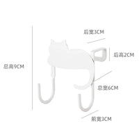 Adorable Cat Over-Door Hooks - Multi-Purpose Kitchen & Bathroom Organizer