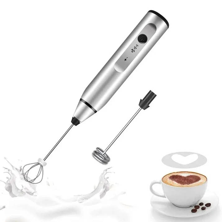 Professional USB Electric Milk Frother - Rechargeable Handheld Coffee Maker