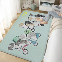 Premium Cat Kitchen Mat - Anti-Slip Modern Home Decor Floor Mat