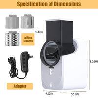 Professional Electric Food Processor - Multi-Function Cheese Grater & Vegetable Slicer