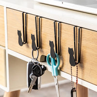 Adorable Cat Over-Door Hooks - Multi-Purpose Kitchen & Bathroom Organizer