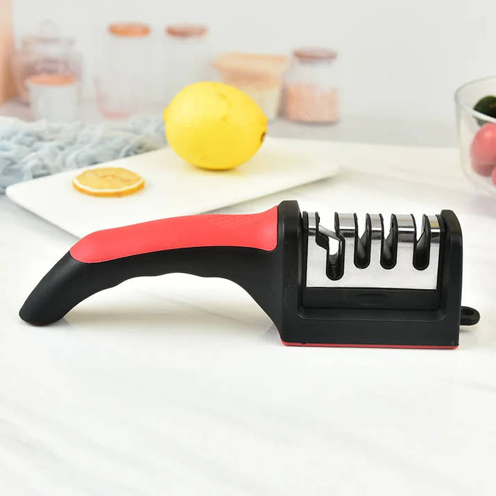 Professional 4-Stage Knife Sharpener - Multi-Function Kitchen Sharpening Tool