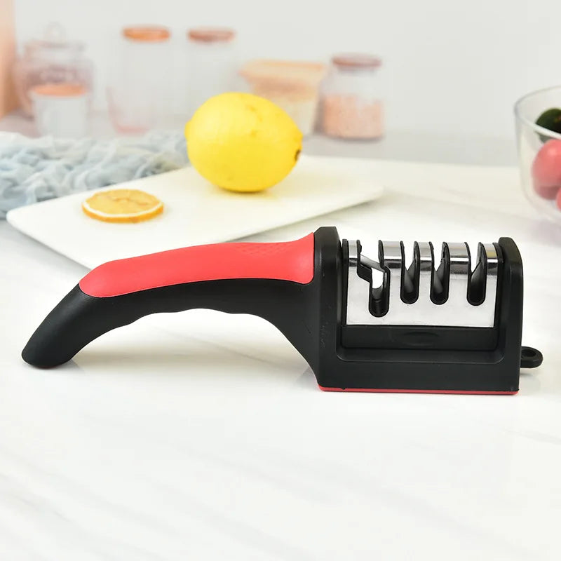 Professional 4-Stage Knife Sharpener - Multi-Function Kitchen Sharpening Tool