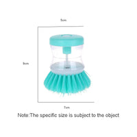2-in-1 Dish Brush with Built-in Soap Dispenser - Kitchen Cleaning Tool