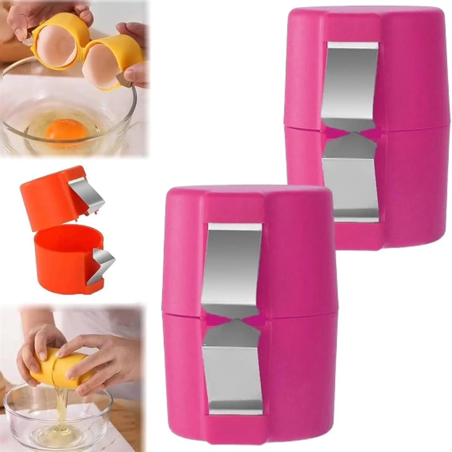 Multi-Function Egg Shell Opener & Separator Tool - Easy Kitchen Gadget Set