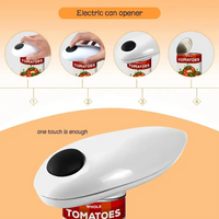 Electric Can Opener - Easy One-Touch Operation with Bottle Opener