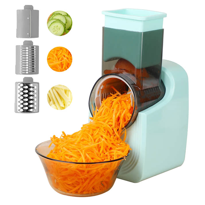 Professional Electric Food Processor - Multi-Function Cheese Grater & Vegetable Slicer